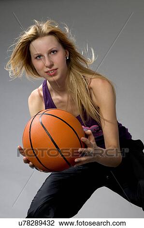 Female basketball player View Large Photo Image Stock Image - Female basketball player. Fotosearch