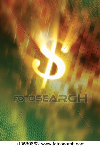 Glowing dollar sign View Large Photo Image Stock Image - Glowing dollar sign. Fotosearch