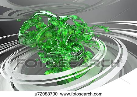 Green liquid floating in cylinders View Large Photo Image Stock Image - Green liquid floating in cylinders . Fotosearch