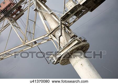 Stock Image - Harbor crane close-up. Fotosearch