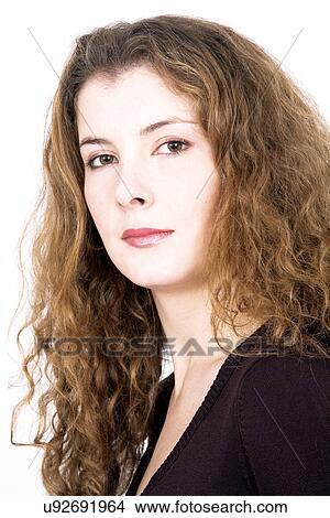 Head shot of brunette woman View Large Photo Image Picture - Head shot of brunette woman. Fotosearch