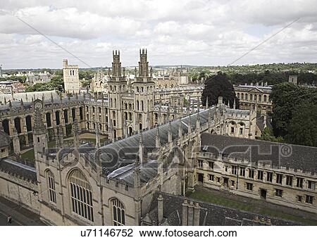 Stock Image - Historic buildings in Oxford. Fotosearch
