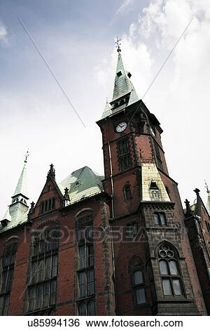 Historic church with clock tower View Large Photo Image Stock Photograph - Historic church with clock tower. Fotosearch