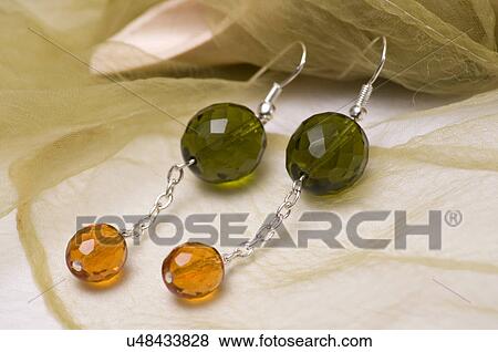 Stock Photo - Jewel earrings. Fotosearch