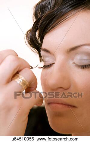 Stock Photograph - Make-up artist. Fotosearch