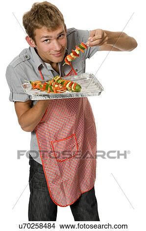 Image result for man with a shish kabob