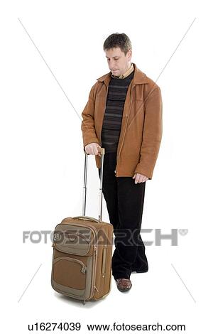 Man with suitcase View Large Photo Image Stock Photo - Man with suitcase. Fotosearch