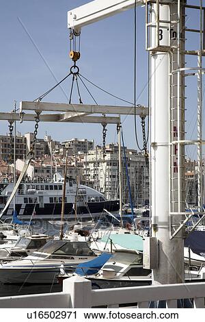 Stock Image - Ships in harbor. Fotosearch
