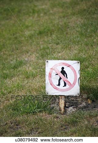 Stay off grass sign View Large Photo Image Stock Image - Stay off grass sign. Fotosearch