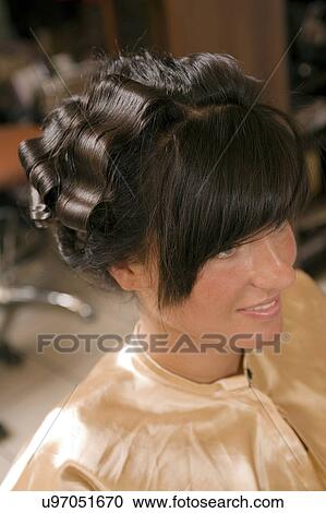Styling hair View Large Photo Image Stock Image - Styling hair. Fotosearch