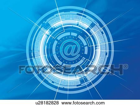 Stock Photo - @ Symbol. Fotosearch