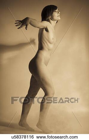 Topless woman with arms out View Large Photo Image Stock Photograph - Topless woman with arms out. Fotosearch