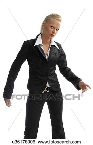 Stock Photograph - Woman posing. Fotosearch