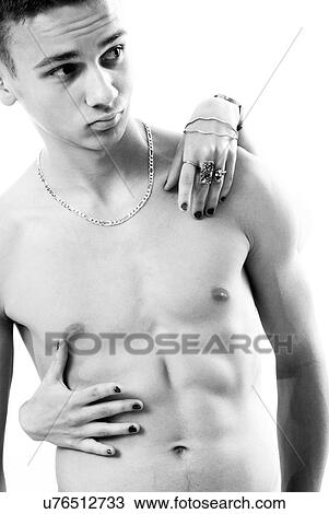 Woman's hands around shirtless man View Large Photo Image Stock Image - Woman's hands around shirtless man. Fotosearch