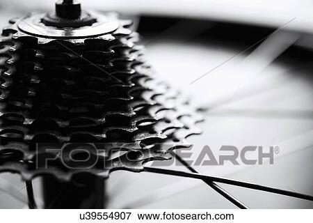 Close-up of bicycle gears View Large Photo Image Stock Photo - Close-up of bicycle gears. Fotosearch