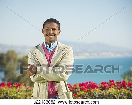 Portrait of smiling man View Large Photo Image Stock Image - Portrait of smiling man. Fotosearch