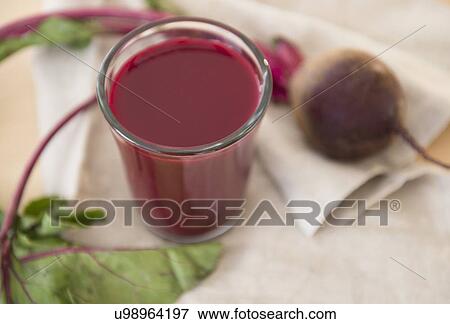 Stock Photo - Studio Shot of beetroot juice. Fotosearch