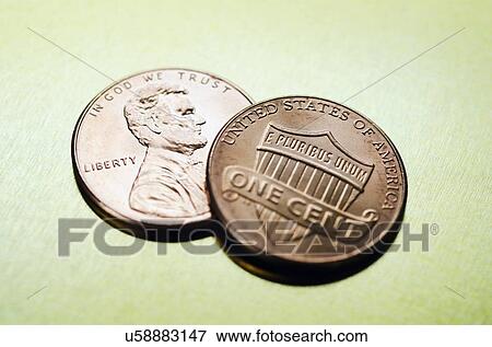 Studio shot of one american cent View Large Photo Image Stock Photo - Studio shot of one american cent. Fotosearch