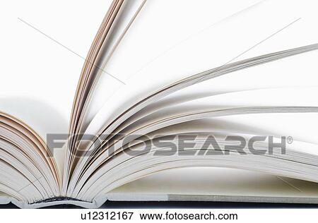 Studio shot of open book View Large Photo Image Stock Photo - Studio shot of open book. Fotosearch