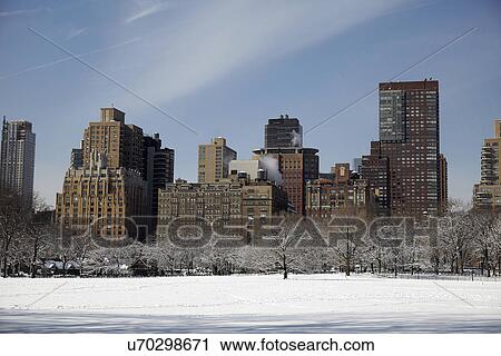 View of Central Park at winter View Large Photo Image Stock Image - View of Central Park at winter. Fotosearch