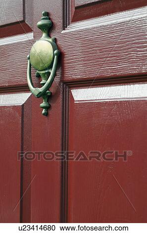 View of door knocker View Large Photo Image Stock Image - View of door knocker. Fotosearch