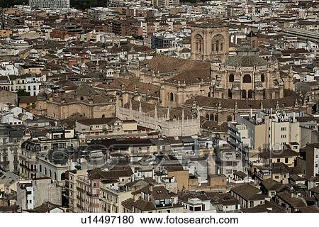 Stock Image - Spain: the Golden Triangle of Andalucia. Fotosearch