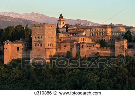 Stock Image - Spain: the Golden Triangle of Andalucia. Fotosearch