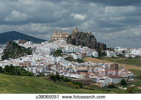 Stock Image - Spain: the Golden Triangle of Andalucia. Fotosearch