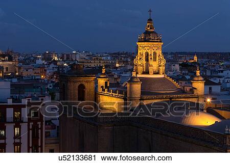 Stock Image - Spain: the Golden Triangle of Andalucia. Fotosearch