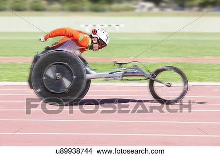 Picture - Athlete in para-athletic competition. Fotosearch