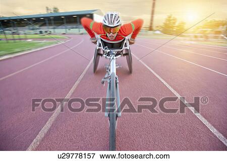 Athlete in para-athletic competition View Large Photo Image Stock Photo - Athlete in para-athletic competition. Fotosearch