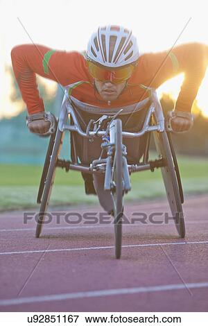 Stock Photo - Athlete in para-athletic training. Fotosearch