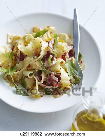 Stock Image - Chilli lemon tuna pasta. Fotosearch