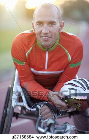 Close up of para-athlete View Large Photo Image Picture - Close up of para-athlete. Fotosearch