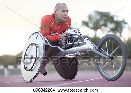 Picture - Close up of para-athlete. Fotosearch