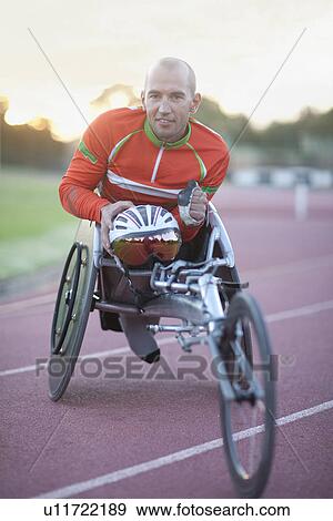 Stock Photo - Close up of para-athlete. Fotosearch