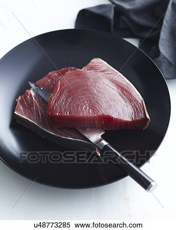 Stock Photography - Fresh raw tuna. Fotosearch