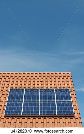 Newly installed solar panels on roof of new home, Netherlands View Large Photo Image Stock Image - Newly installed solar panels on roof of new home, Netherlands. Fotosearch