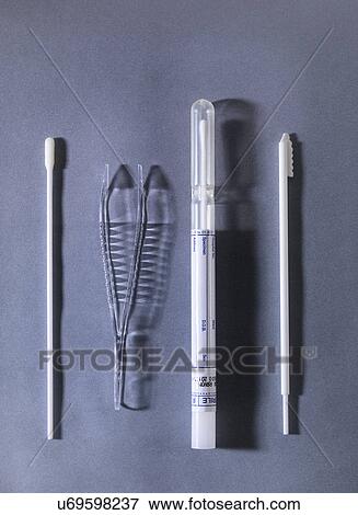 Stock Photo - Tools for gathering forensic evidence. Fotosearch