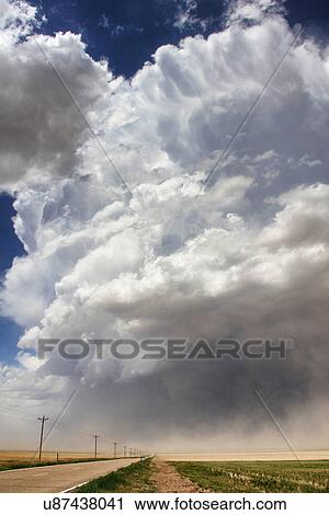 A massive supercell sucks up intense dust into the updraft leading to a violent dust storm, Sheridan Lake, Colorado, USA View Large Photo Image Stock Image - A massive supercell sucks up intense dust into the updraft leading to a violent dust storm, Sheridan Lake, Colorado, USA. Fotosearch