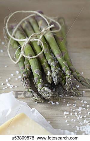 Stock Photo - Asparagus, close-up. Fotosearch