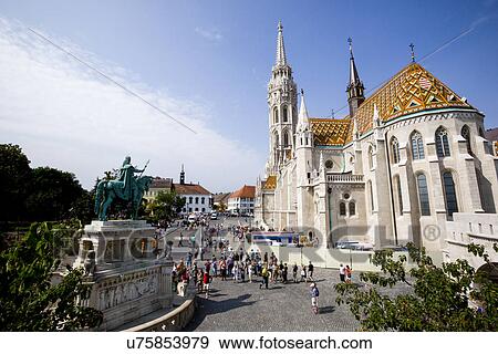 Stock Photo - Church of Our Lady, Castle District, Budapest, Hungary. Fotosearch