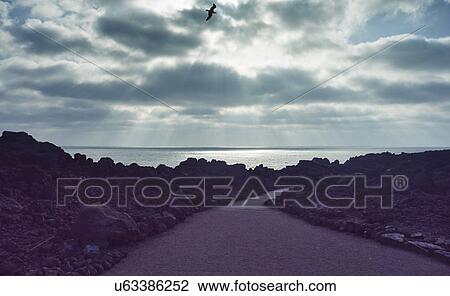 Road, sea and rocks, Lanzarote, Canary Islands, Spain View Large Photo Image Stock Image - Road, sea and rocks, Lanzarote, Canary Islands, Spain. Fotosearch