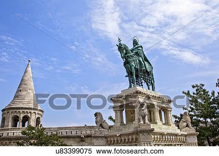 Statue of St Stephen, Budapest, Hungary View Large Photo Image Stock Photography - Statue of St Stephen, Budapest, Hungary. Fotosearch