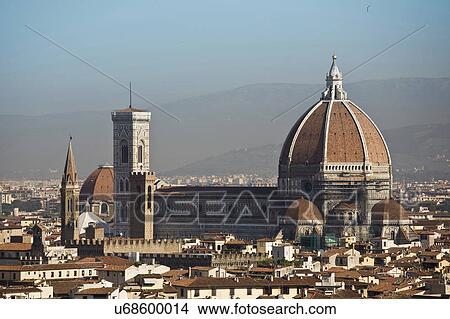 Picture - View of Florence cathedral, Florence, Tuscany, Italy. Fotosearch