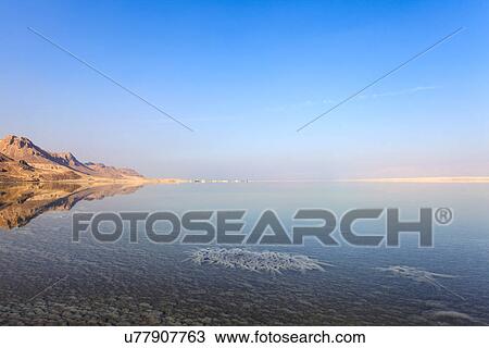 Stock Image - View of the Dead Sea, Israel. Fotosearch