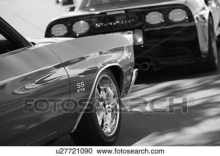 Stock Image - Back of a corvette. Fotosearch