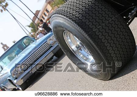 Blue classic car View Large Photo Image Stock Photograph - Blue classic car. Fotosearch