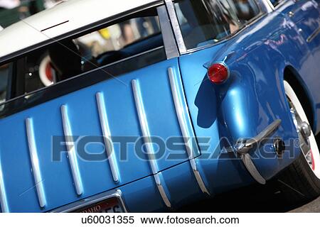 Blue classic car View Large Photo Image Stock Photography - Blue classic car. Fotosearch