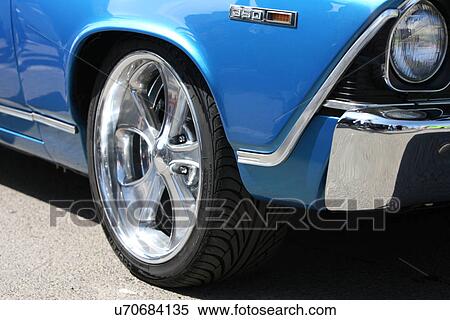 Blue classic car View Large Photo Image Stock Photography - Blue classic car . Fotosearch